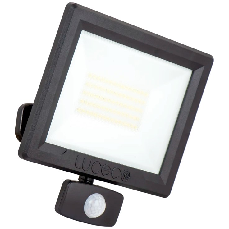 Luceco Essence 50W PIR LED Floodlight with Ball Joint 5250lm